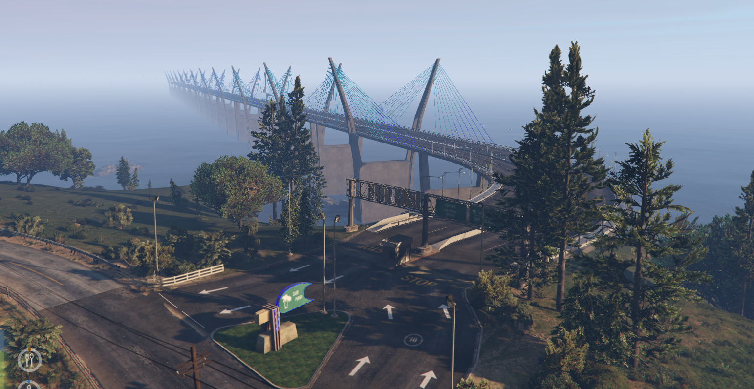 Brücke nach Cayo Perico bei Sonnenaufgang